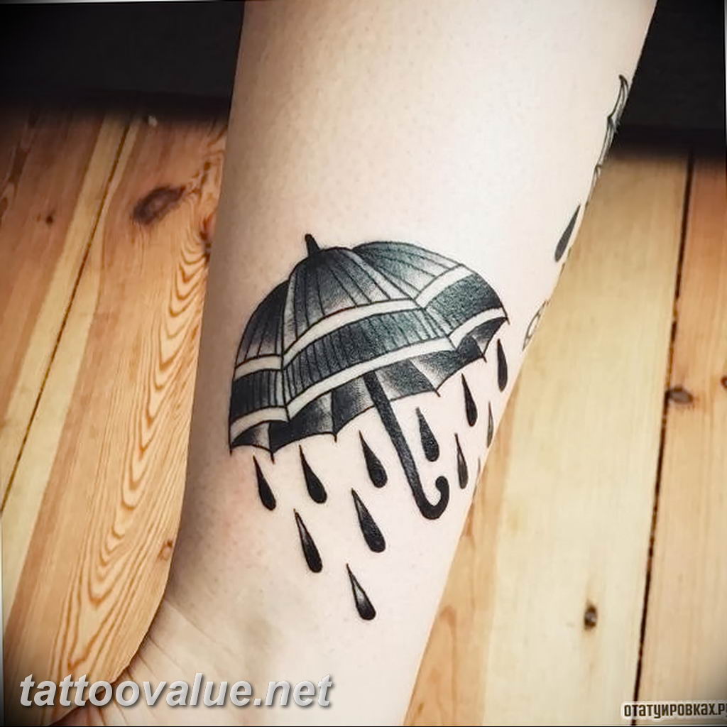 photo tattoo umbrella 06.12.2018 №144 - example of tattoo design umbrella - tattoovalue.net